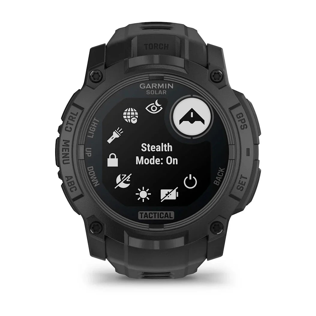 Garmin Instinct 3 – 50 mm Solar Tactical Edition Black with Black Band