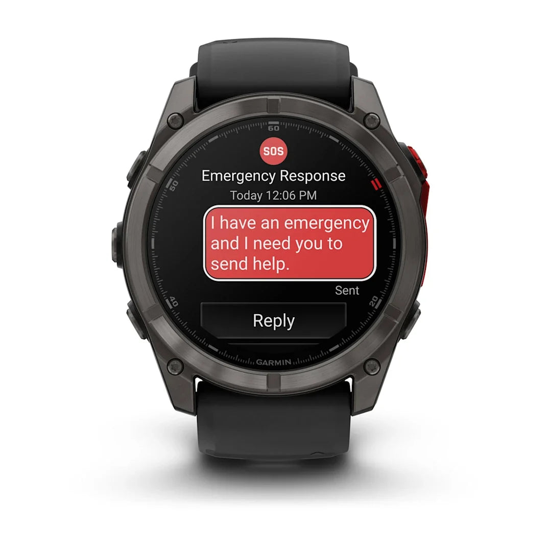 Garmin fēnix 8 Pro 51 mm MicroLED Sapphire Carbon Gray DLC Titanium with Black/Pebble Gray Silicone Band