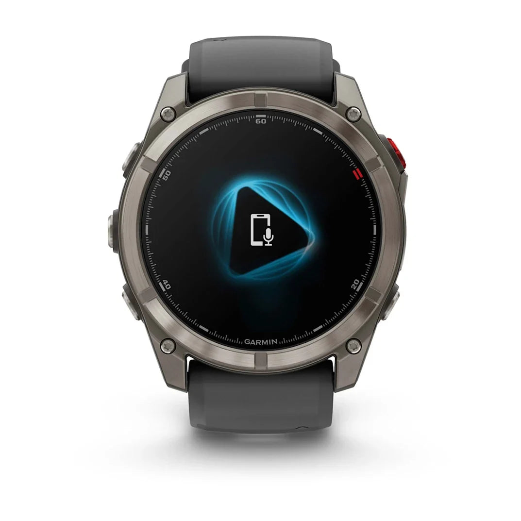 Garmin fēnix 8 Pro 51 mm AMOLED Sapphire Titanium with Graphite / Black Silicone Band