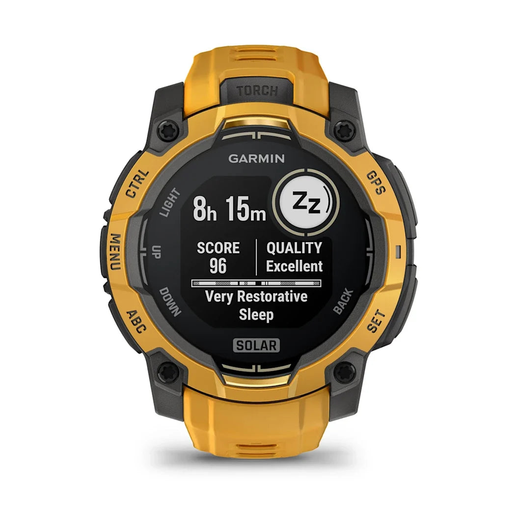 Garmin Instinct 3 – 45 mm Solar Sunburst with Sunburst / Gray Band