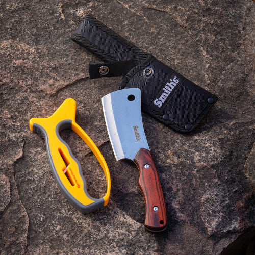 Smith's EdgeSport Camp Cleaver & Sharpener Combo