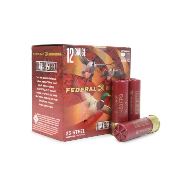 Federal 12GA 3" 1-1/4 Oz #2 Ultra Steel Ammo product image
