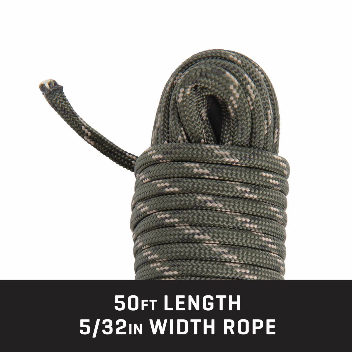 Allen Carrier Diamond Briaded Rope 5/32 50 Foot