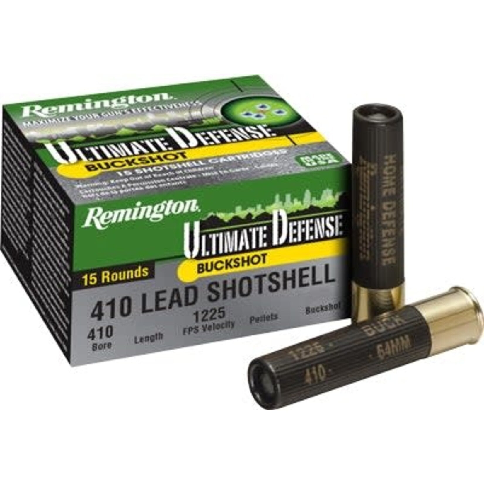 Remington 410B000HD 410 2.5" 000 Buckshot Ammo 15 Per/Box – 20697