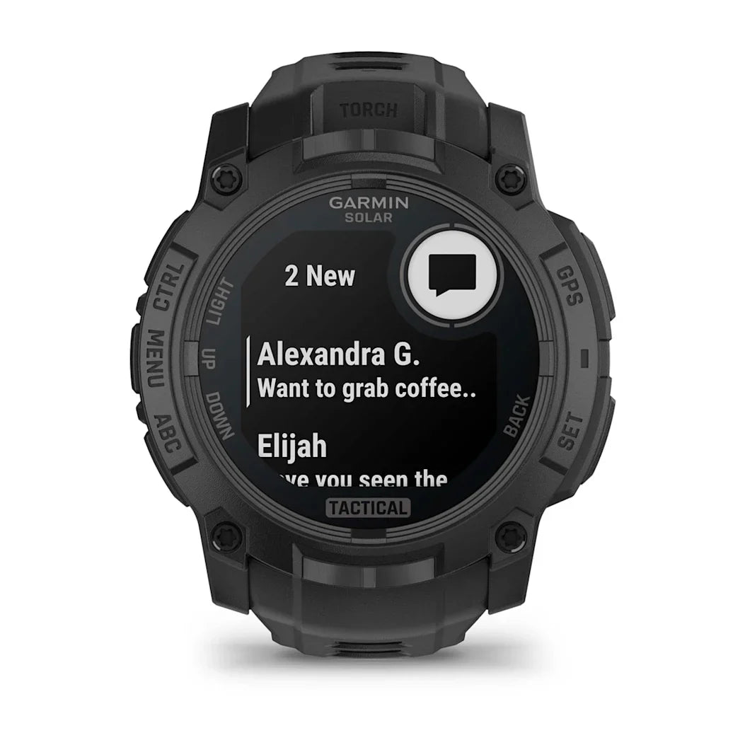 Garmin Instinct 3 – 50 mm Solar Tactical Edition Black with Black Band
