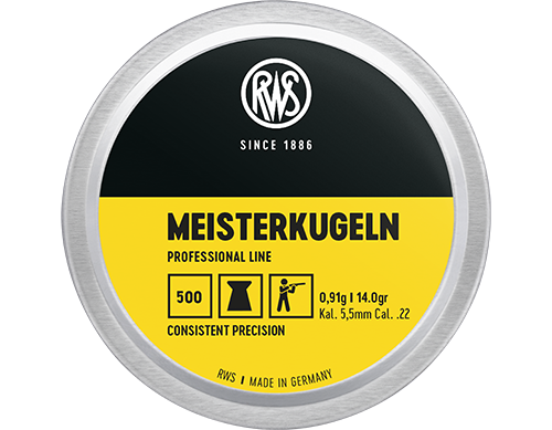 RWS Meisterkugeln .22 Cal 14gr Pellets – 500 Count