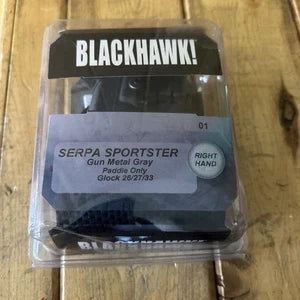 Blackhawk SERPA Sportster Holster for Glock 26/27/33 – Right Hand, Gun Metal Gray