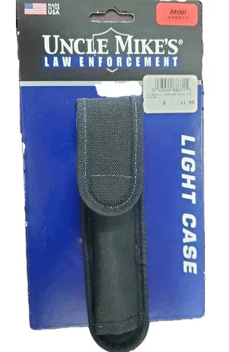Uncle Mike's Mini-Light Case with Flap, Black