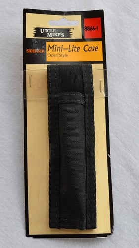 Uncle Mike's Mini-Light Case, Open Style, Black