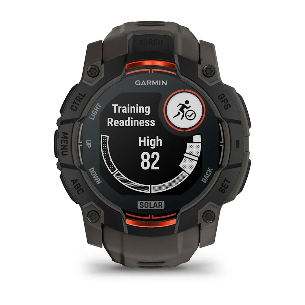 Garmin Instinct 3 – 50 mm Solar Black with Charcoal Band