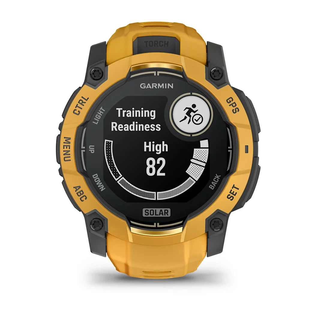 Garmin Instinct 3 – 50 mm Solar Sunburst with Sunburst / Gray Band