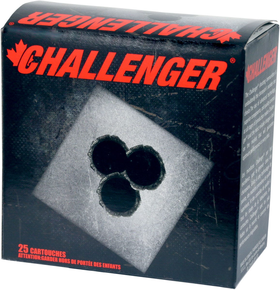 Challenger Low Recoil Target Slug 12 Gauge 2-3/4 in 1 oz - 25 Rounds