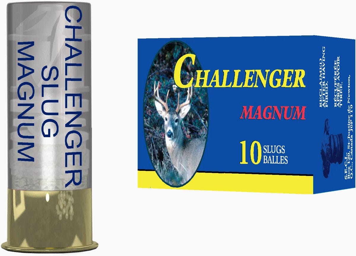 Challenger Magnum Slug 12 Gauge 2-3/4 in 1-1/8 oz - 10 Rounds