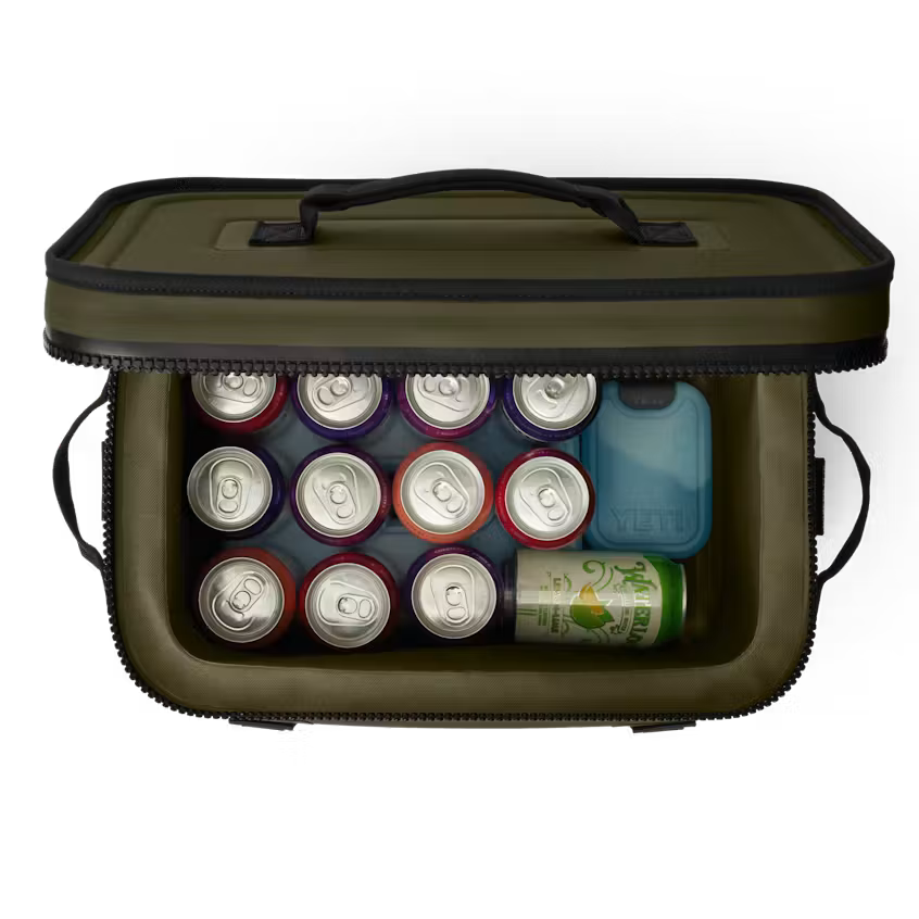 YETI Hopper Flip 18 Soft Cooler Olive / Black