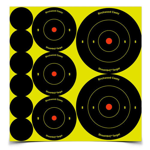 Birchwood Casey Shoot-N-C Round Target Assortment – 1", 2" & 3"