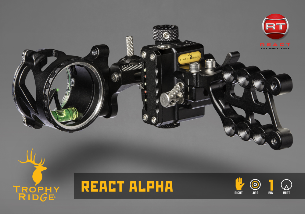 Trophy Ridge React® Alpha Bow Sight - Black / .019