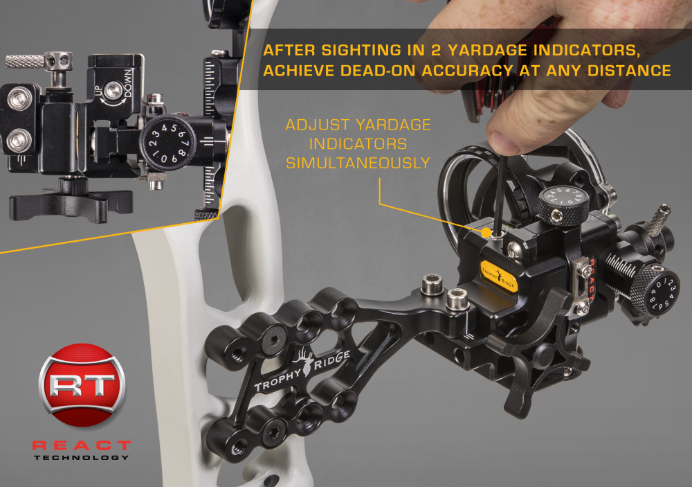 Trophy Ridge React® Alpha Bow Sight - Black / .019