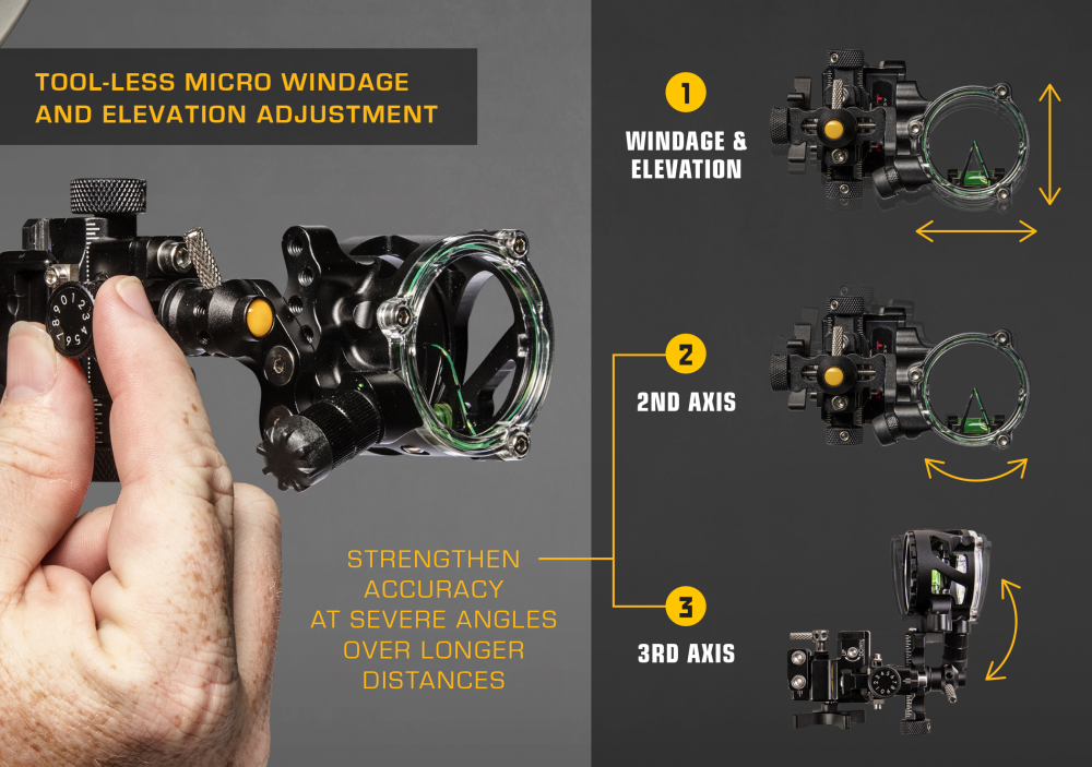 Trophy Ridge React® Alpha Bow Sight - Black / .019