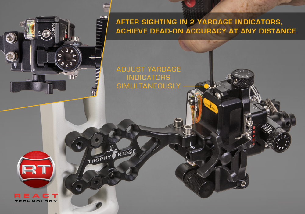Trophy Ridge React® One Pro Bow Sight - Left Hand / .019