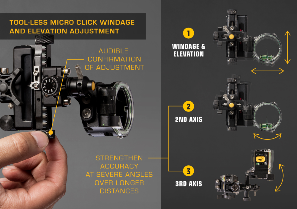 Trophy Ridge React® One Pro Bow Sight - Right Hand / .019