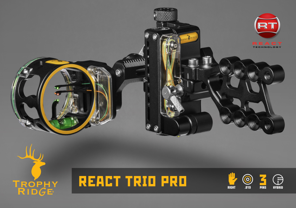 Trophy Ridge React® Trio Pro Bow Sight - Right Hand / .019