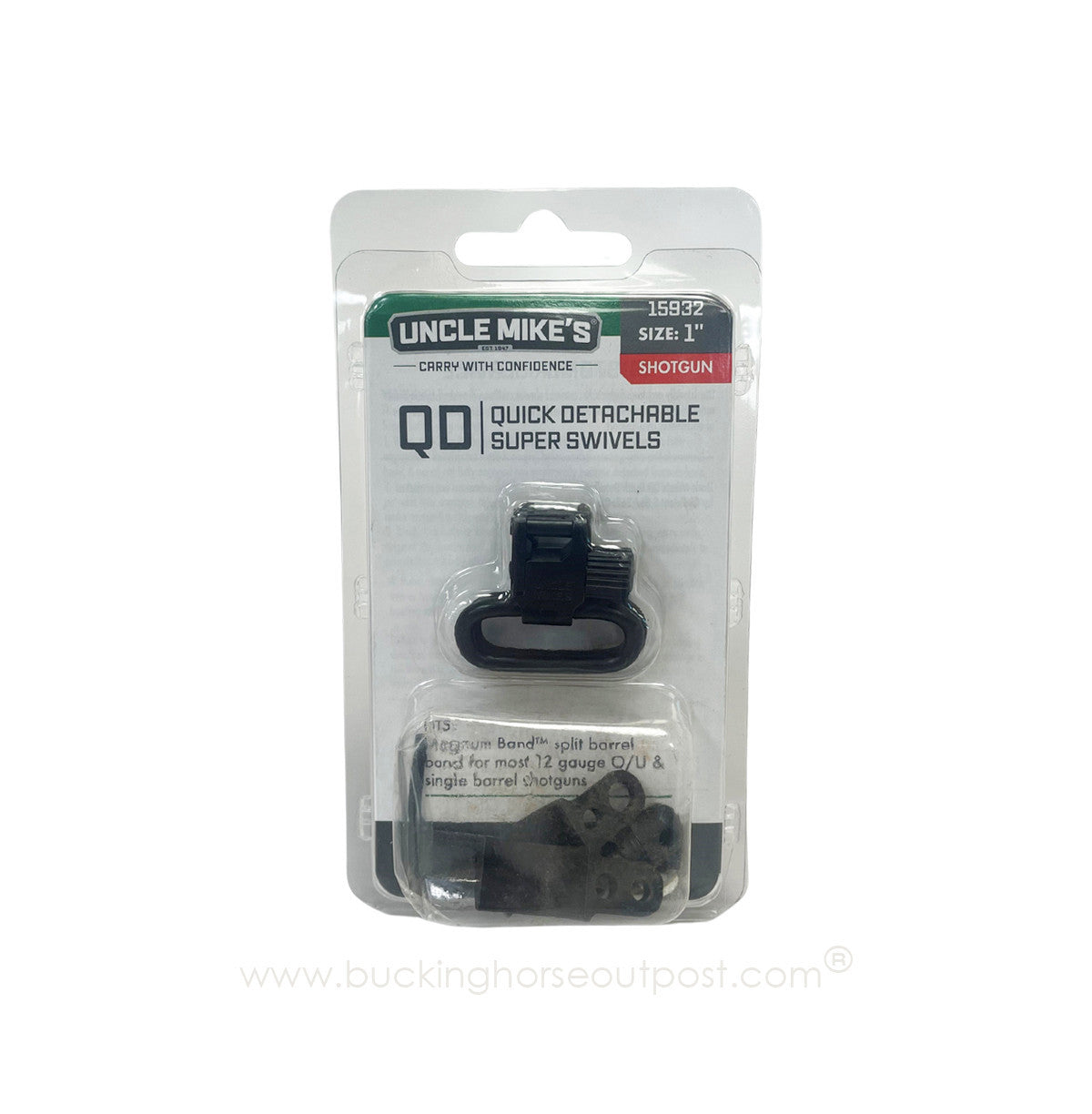 Uncle Mike's QD 115 SG-2 1" Sling Swivel Set