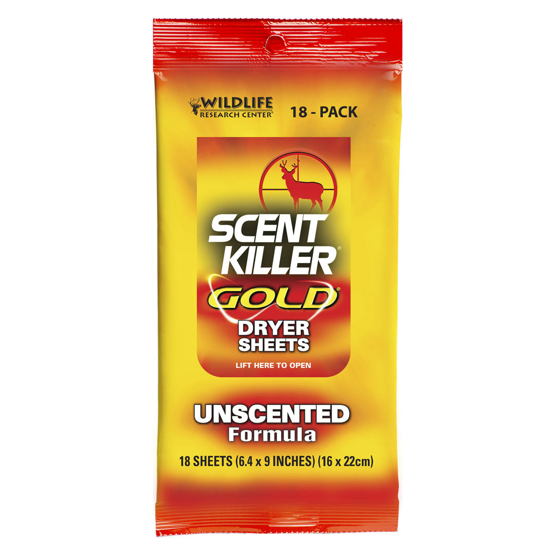 Wildlife Research Center Scent Killer Gold Dryer Sheets (18 Count)