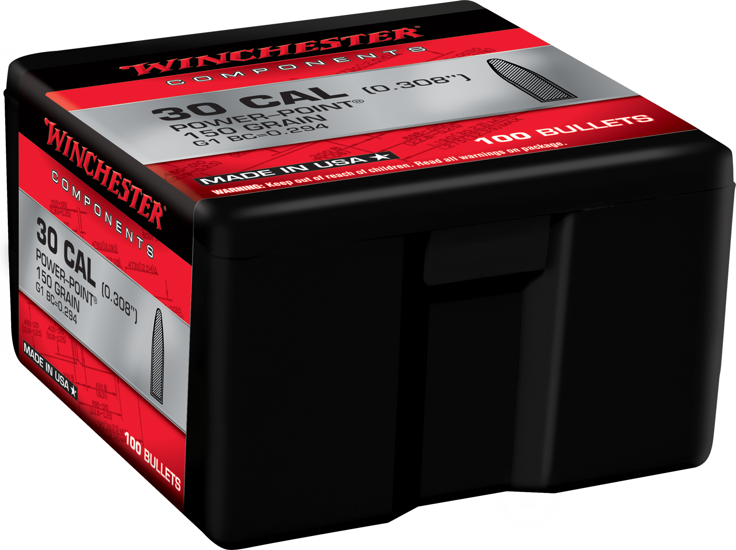 Winchester 350 Legend 145gr Full Metal Jacket Bullets - 100 Count