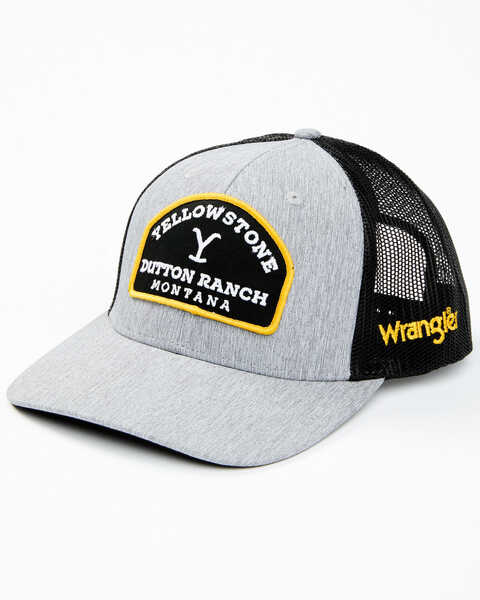 Yellowstone Dutton Ranch Heathered Grey/Black Meshback Cap