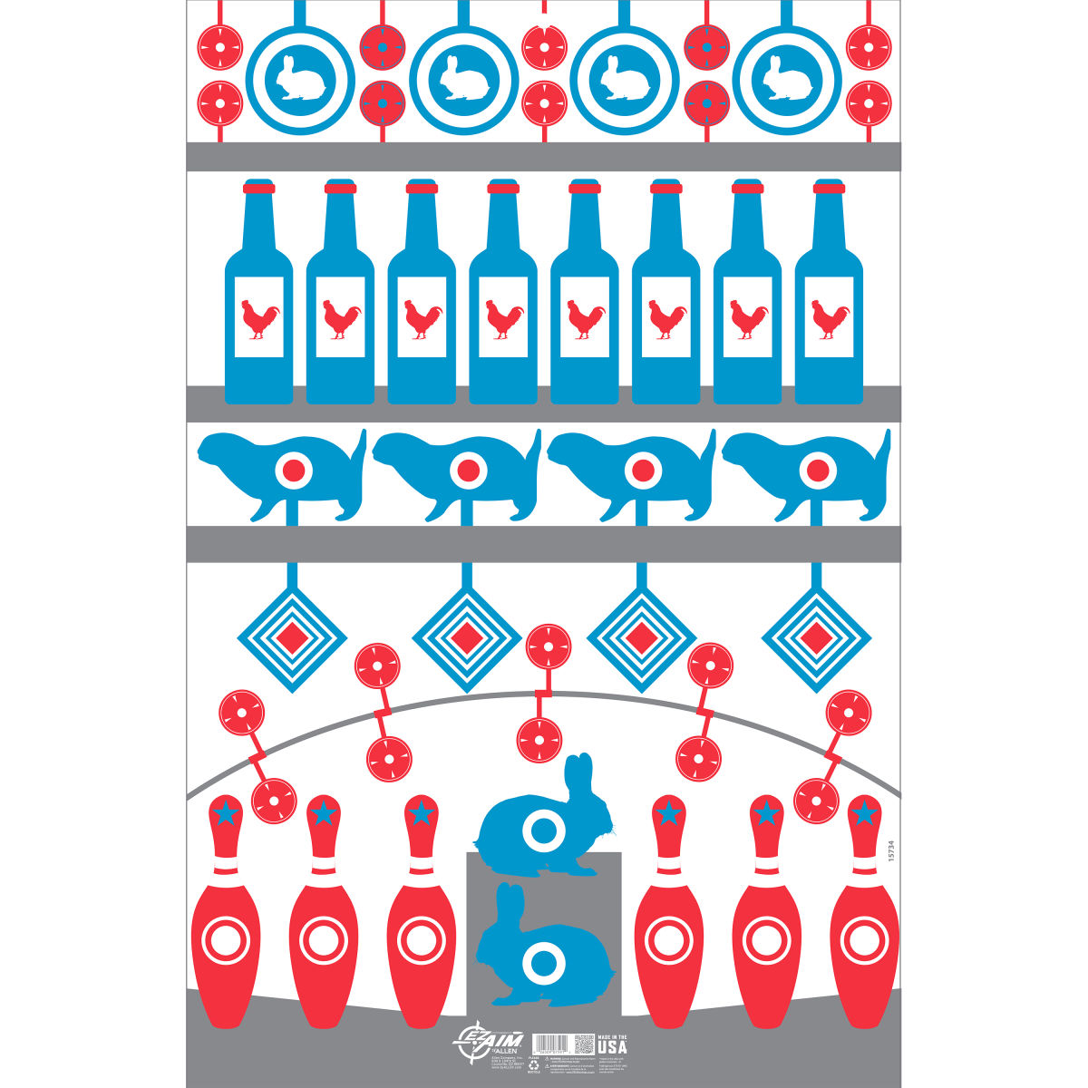 Allen EZ Aim Shooting Gallery Target & Backer